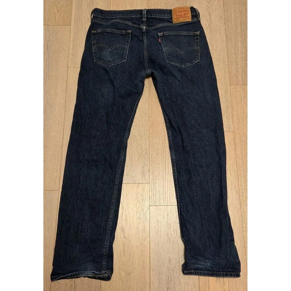 Levi’s 505 Men’s Jeans 34x32 Straight Leg Dark Wash Classic Fit Denim